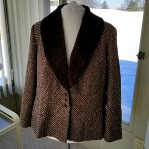 Lane Bryant Vintage Look Blazer w Removable Lapel